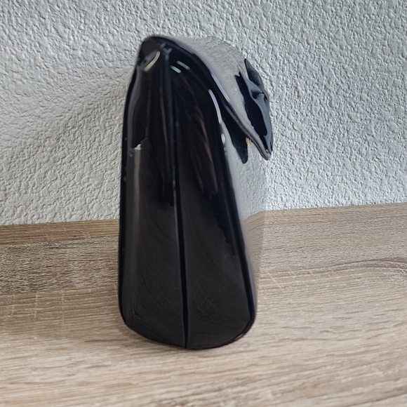 VINTAGE ANDE Evening Vintage Snap Front Black Bow Cross Body Bag - Picture 4 of 14